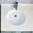 Ceramic Oval Undermount Washbasin - White, Heat , Stain Scratch Rust With Overflow For Bathroom Decoration