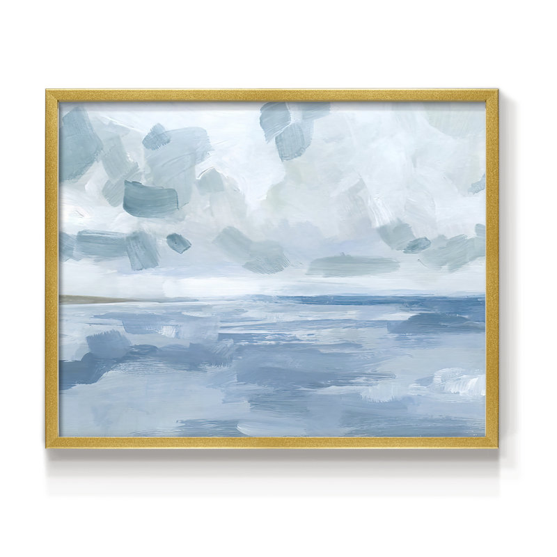 «Calm Seascape I», reproduction encadrée, H 16 po x l 20 po