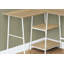 Bureau d'ordinateur, bureau personnel, coin, tablettes de rangement, forme en L, travail, ordinateur portable, métal, contemporain, moderne-1589539002