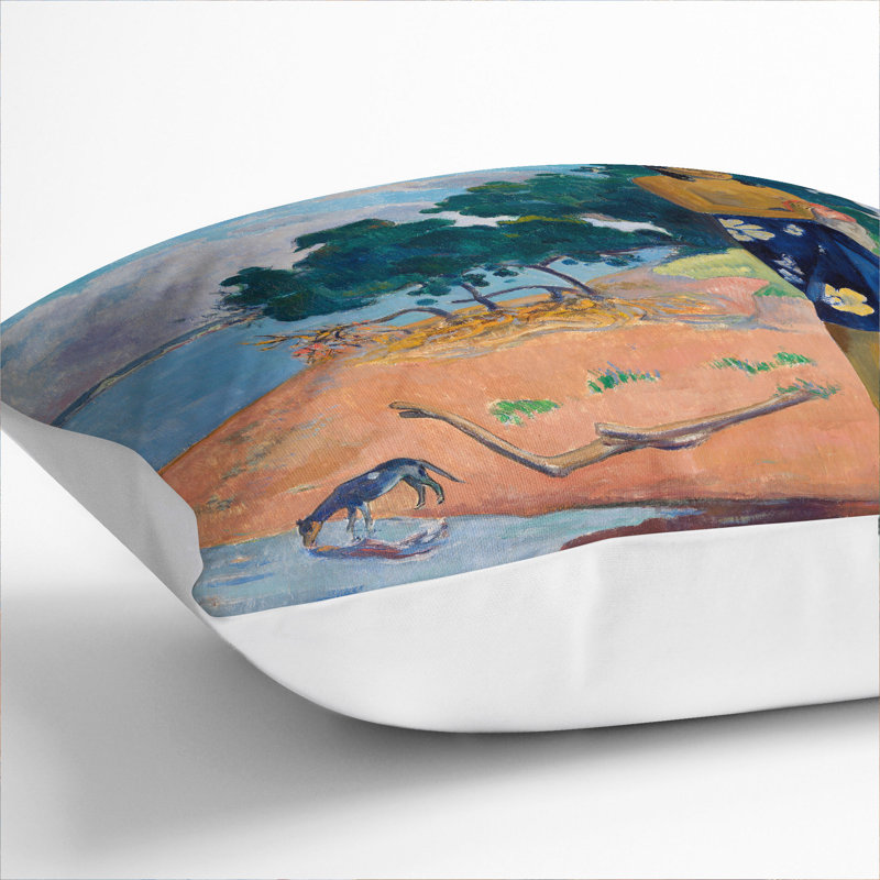 Square Cushion, 40cm H x 40cm W x 15cm D, White