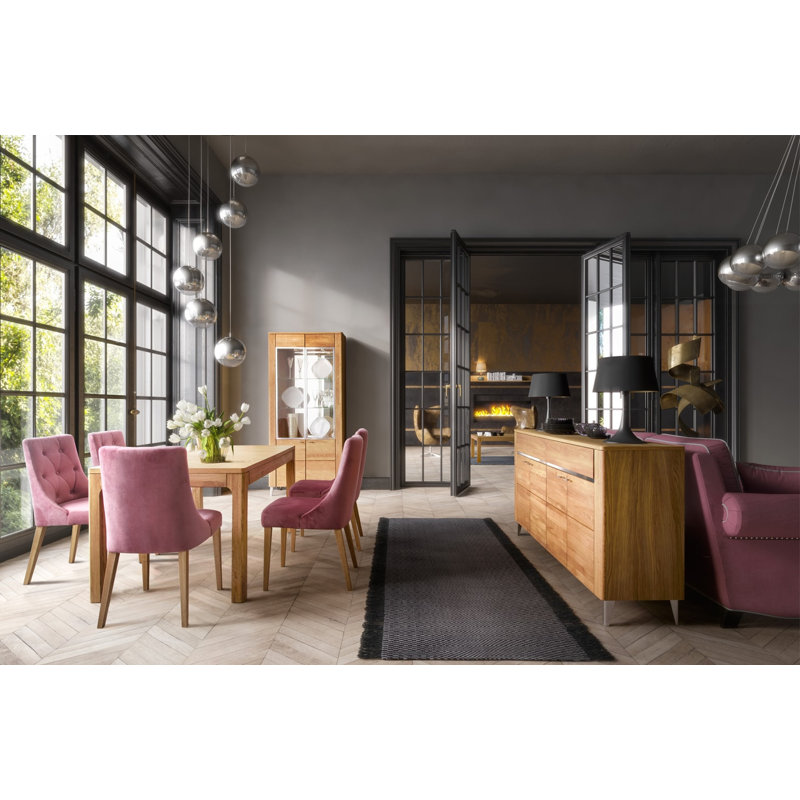 Sledmere Manufactured + Solid Oak Wood Extendable Dining Table 160-250