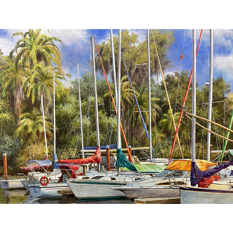 Into the Cove, limited edition giclee on canvas by Paul Wren, 45x30