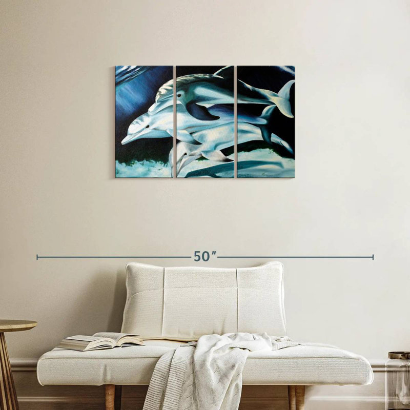 Brampt Dolphin Trio, 20" H x 33" W