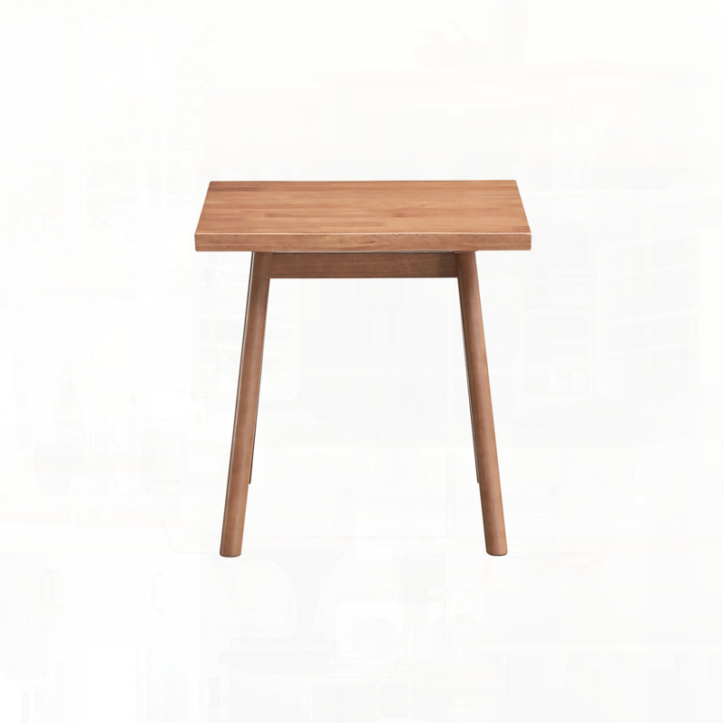 Table d'appoint à finition naturelle avec support de poids fiable