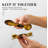 Magnetic Measuring Spoons Set - Stainless Steel Measuring Spoons - Magnetic Measuring Spoon Set, Gold Measuring Spoons Magnetic, Cute Measuring Spoons For Cooking & Baking