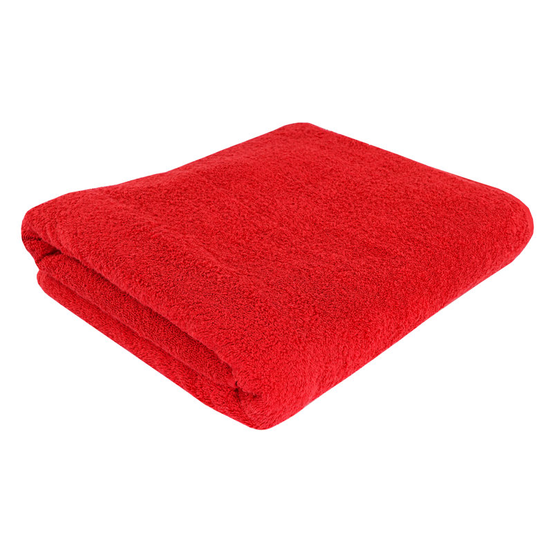 100% Cotton Midweight Bath Towel, Red