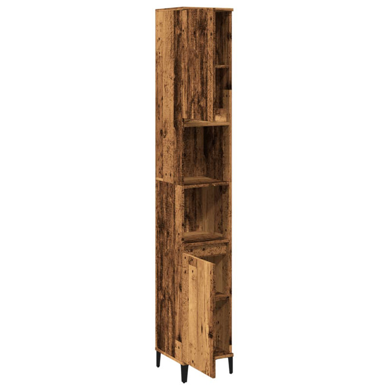 Wapello Bathroom Storage, Old Wood