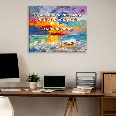 Astoria Grand Gallery Wrapped Canvas By Stan Collymore: "That could be the carrot on the top of the c