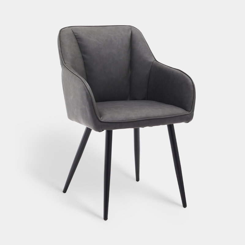 Eugenie 16.5cm H Upholstered Armchair, Grey