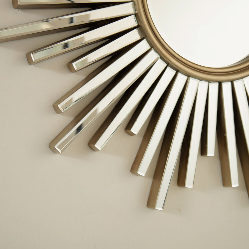 Miroir, miroir décoratif en forme de soleil