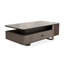 Table basse rectangulaire en acier au carbone gris