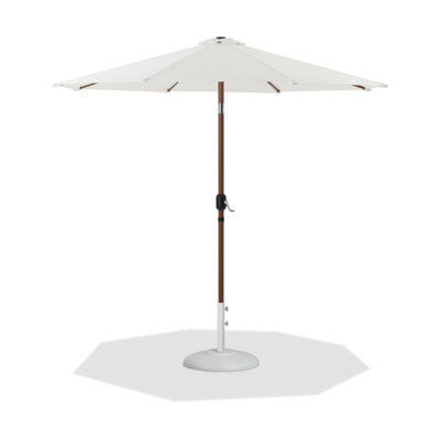Parasol de patio en tissu / aluminium avec base Chavelle