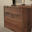 Commode rétractable en bois de noyer noir