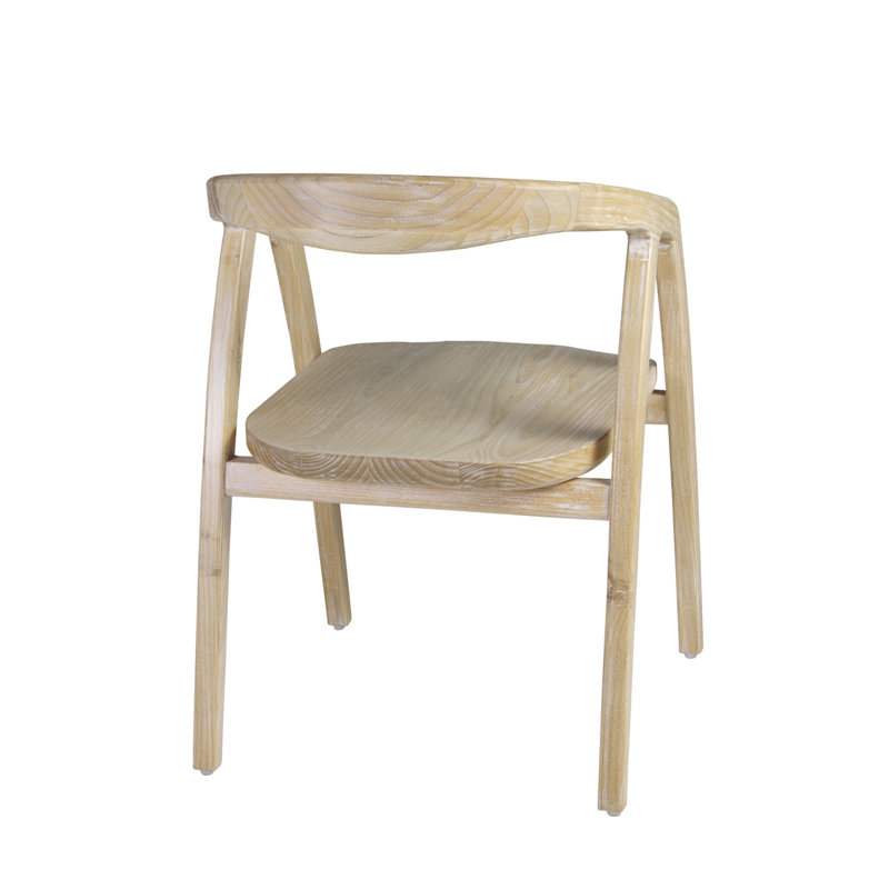 Alya 44cm H Solid Wood Ladder Back Side Chair