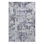 Tapis 6 x 9 gris / denim / abstrait non délesté chambre à coucher salle à manger bureau à domicile élégant et résistant aux taches