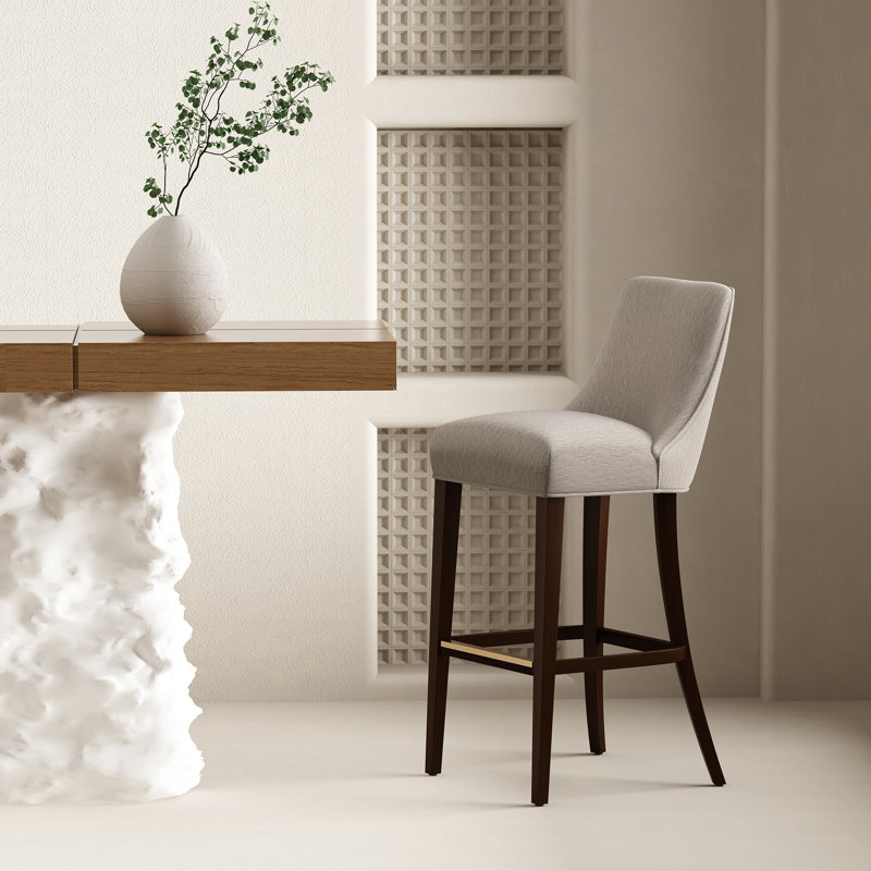 Tabouret de bar Beever, Taupe, Tabouret de bar (siège d'une hauteur de 32,7 po)
