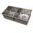 ZLINE 36 in. Anton Undermount Double Bowl Satin Stainless Steel Kitchen Sink with Bottom Grid (SR50D-36S)