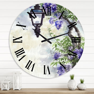 Lilac Lantern Vintage Impression - Traditional wall clock
