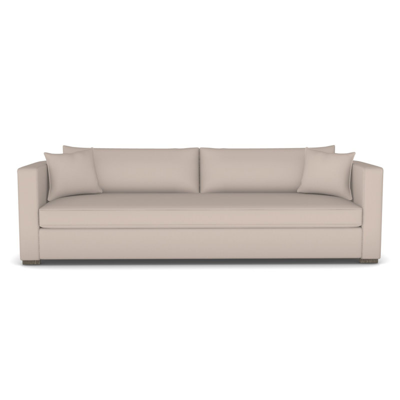 Brandt Bench Seat Extended Sofa, Hampton, Jiggles Fawn