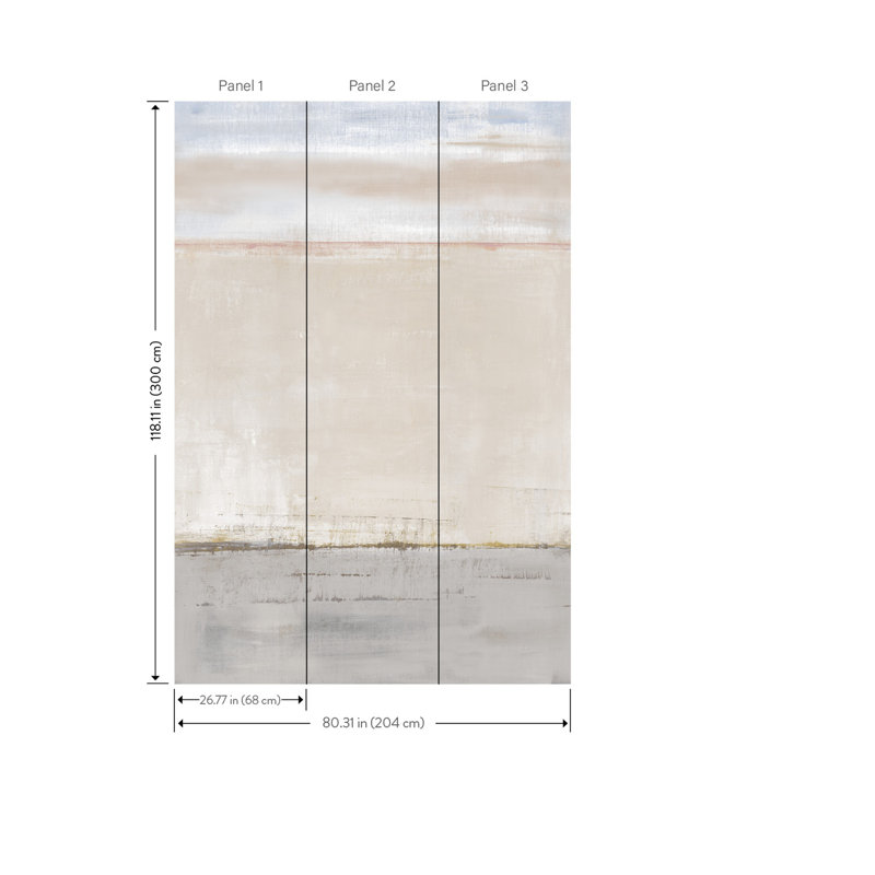 Murale crème Brezza, Beige
