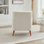 Mirod Modern Wing Back Lounge Chair - Stylish Design, Soft Fabric, Solid Wood Legs, Easy Assembly, Durable Frame