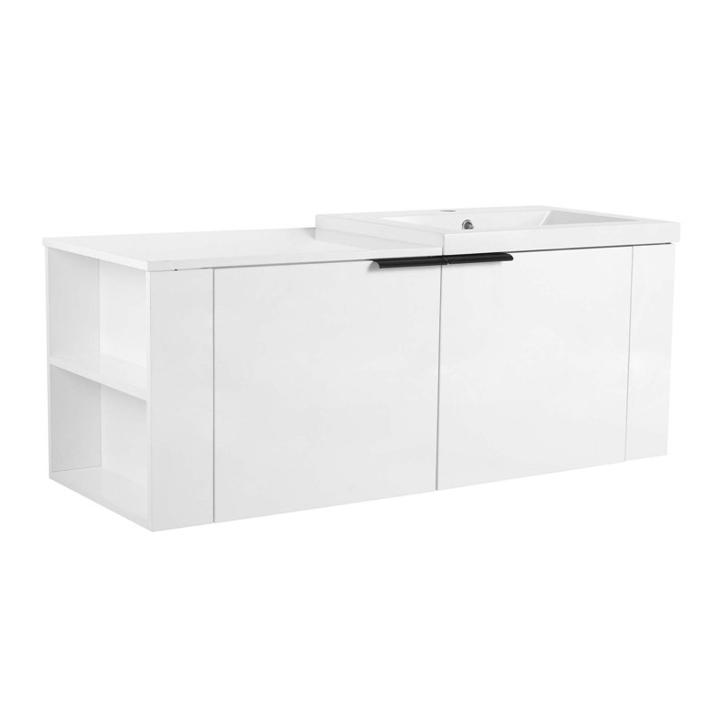 Ensemble de meuble-lavabo pour salle de bain 47,24 "Magdalen, Chêne blanc Américain