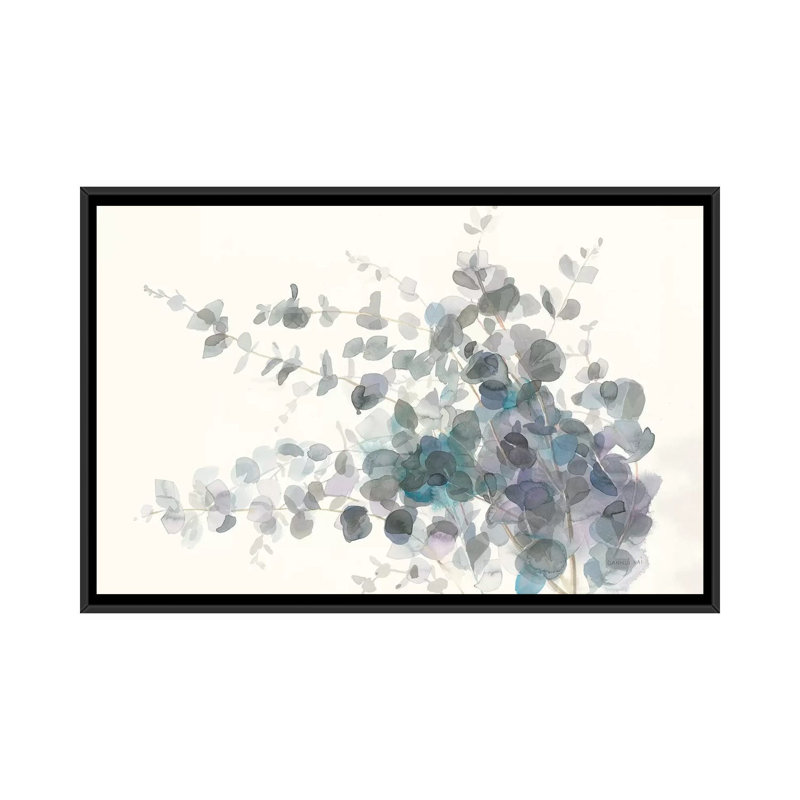 « Parfumé Sprig I » par Danhui nai, reproduction d’art, Pas de tapis, H 26 po x l 40 po x 1,5 po, Toile avec cadre noir