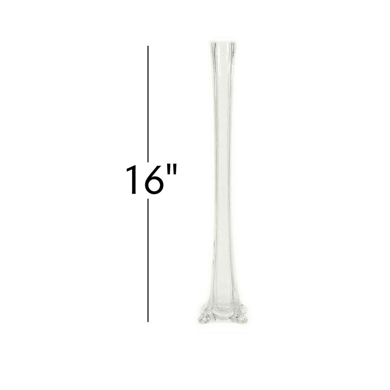Vase de table Shadle, Blanc, H 12 po x l 3 po x P 3 po