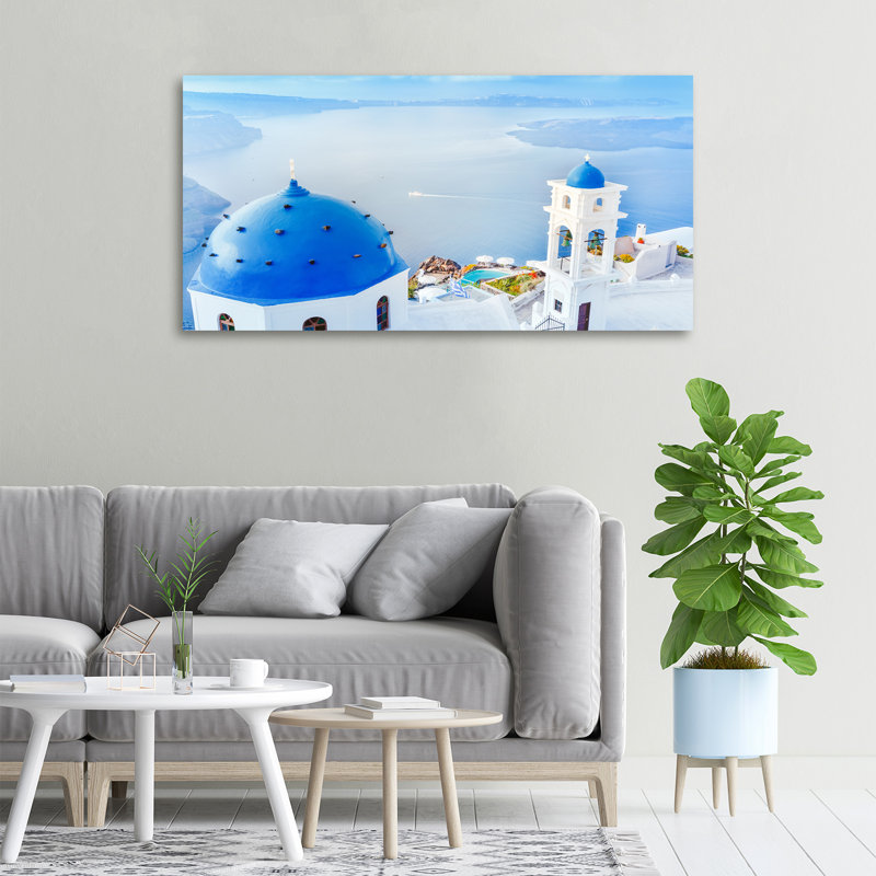 Santorini Greece - No Frame Print on Canvas