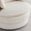 Fauteuil d'appoint pivotant à double couche 34,25 po en velours côtelé-1128690566