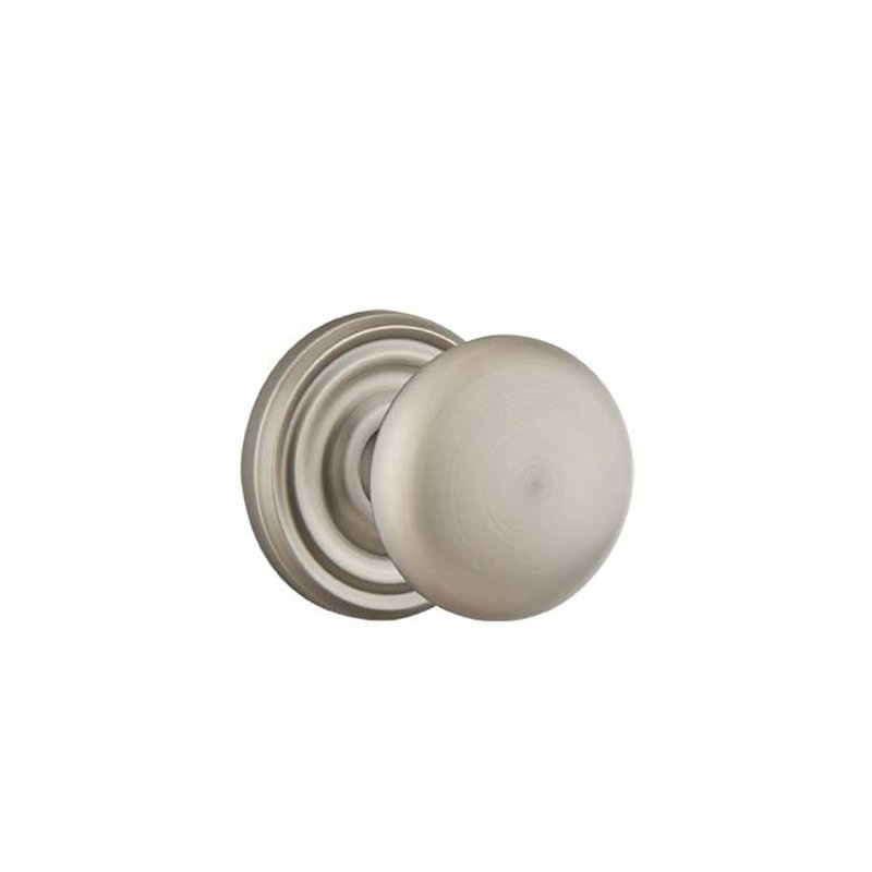 Double Dummy Providence Knob with Regular Rose, Antique Nickel