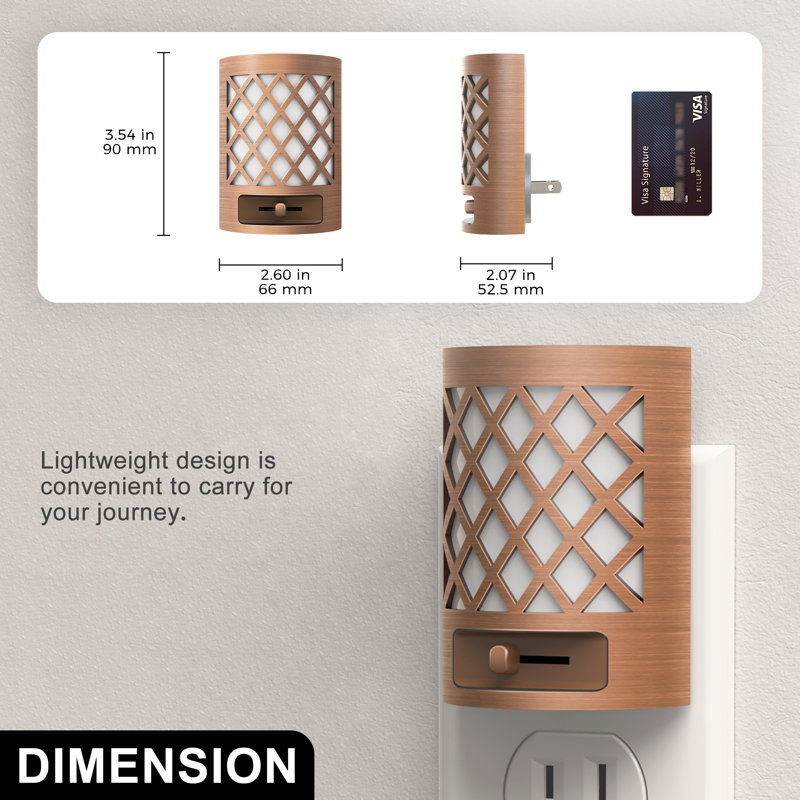 Veilleuse à DEL à intensité variable de style rétro avec blanc chaud 3000K