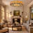 19.7'' Tiffany-style Peacock Tail Shell Ceiling Light