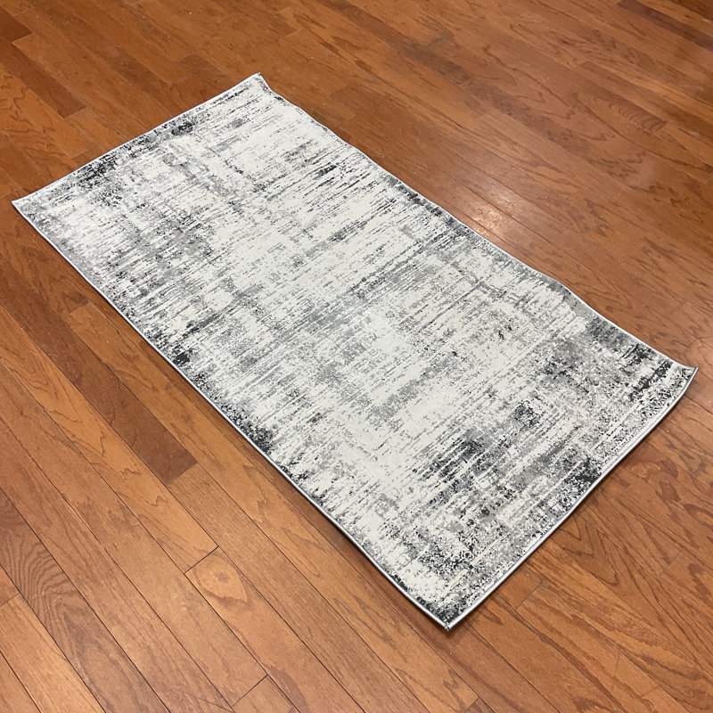 17 Stories Abstract Design Wool & Silk Rug