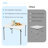 Naqi Square Metal Folding Outdoor Camping Table , 34'' in. W 34'' in. D-954089243