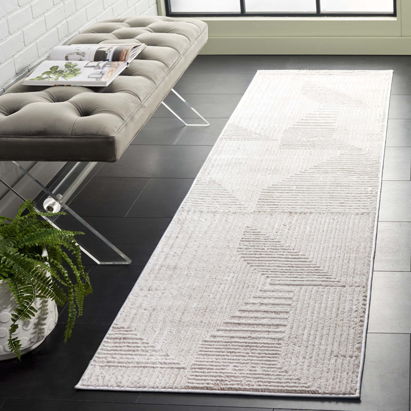 Tapis abstrait performance Jennalee, Tapis de couloir 2 pi 2 po x 8 pi