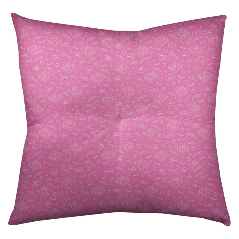Coussin de sol Katelyn Elizabeth, 26 po x 26 po, Rose