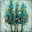 "into the blue" par wani pasion, reproduction d’art sur toile-20821925