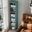 70.9" Narrow Corner Bookcase, Modern 6-Tier Cube Freestanding Display Shelf-252401420