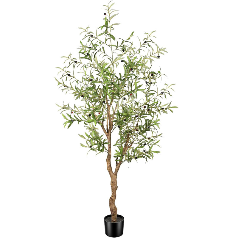 Artificial Olive Tree with Planter Natural Olive Branches