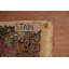 Tapis traditionnel antique à teinture végétale 12 x 19