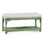 Summer Retreat Wicker Shelf Storage Bench-71425178-71425234