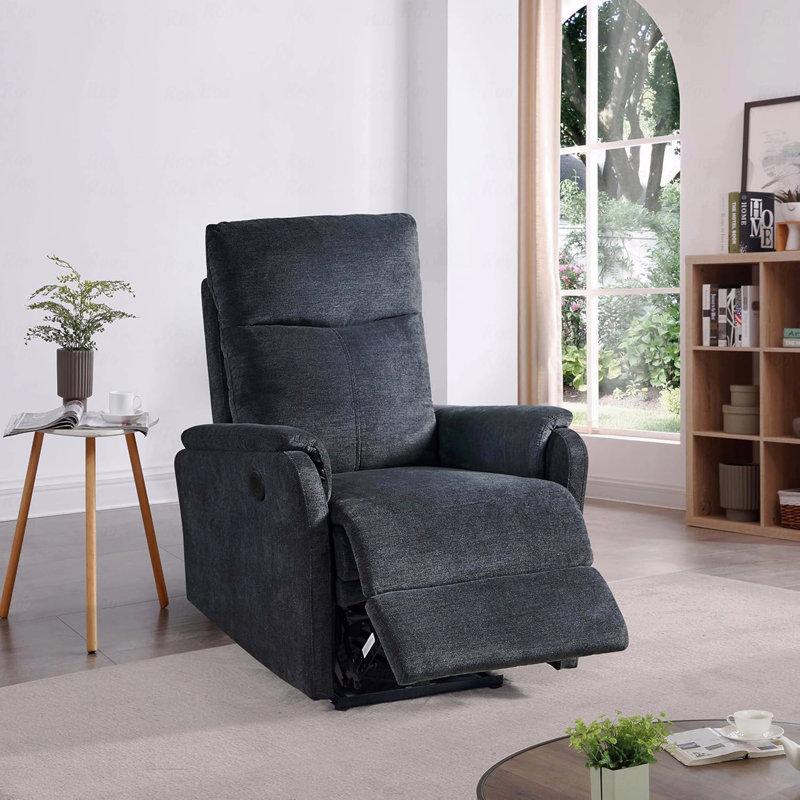 Moderne contemporain électrique avec fonction inclinable bleue et chargeur USB
