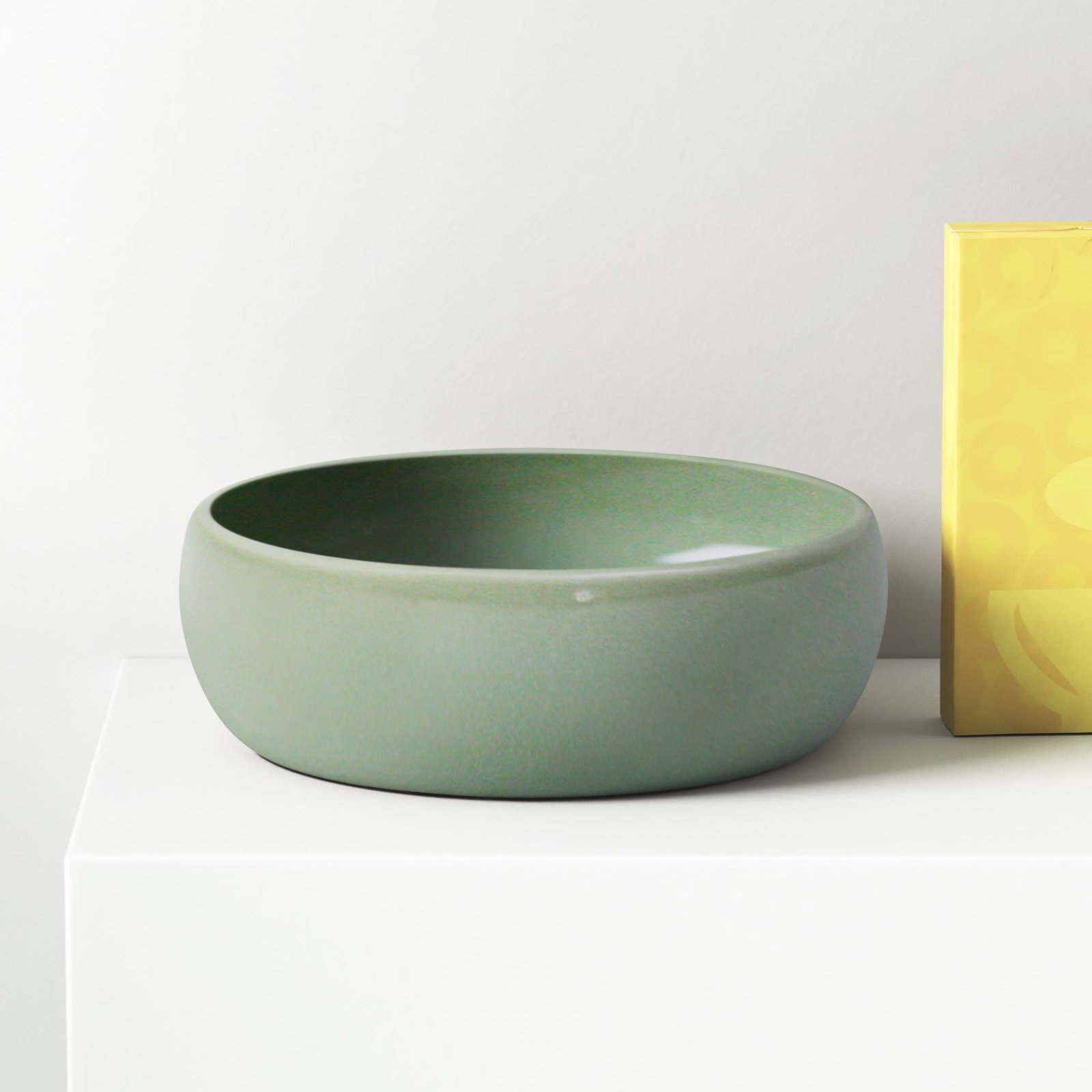 Borgen Stoneware Dessert Bowl, Sage