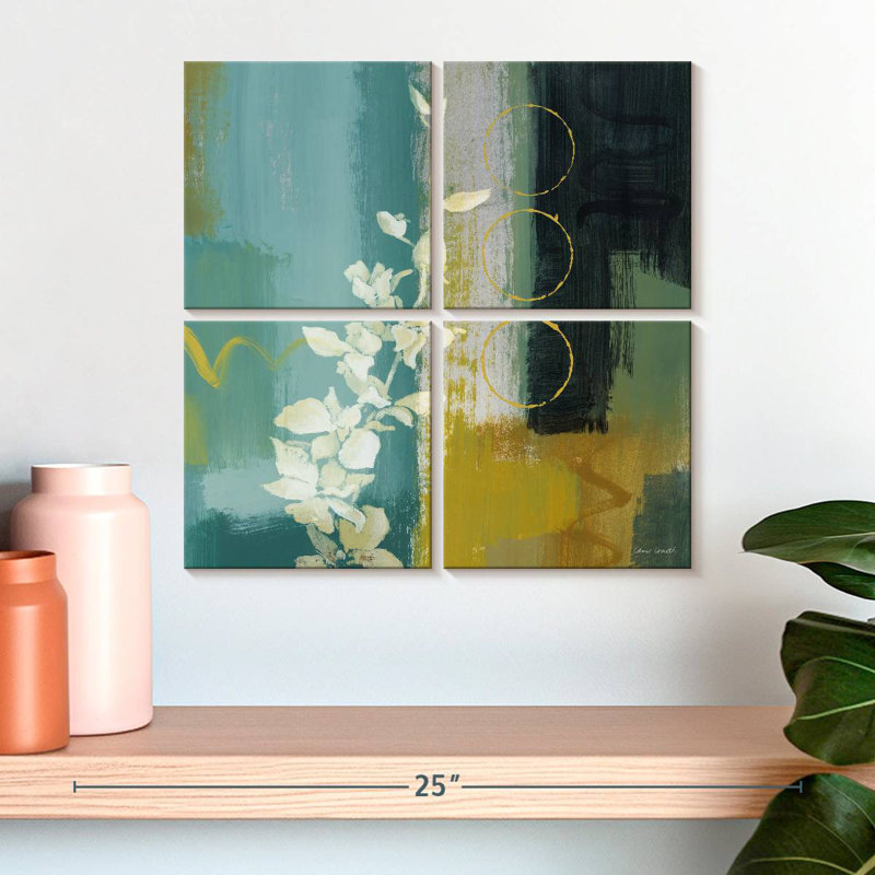 Harnek floral méditerranéen II, H 18 po x l 18 po