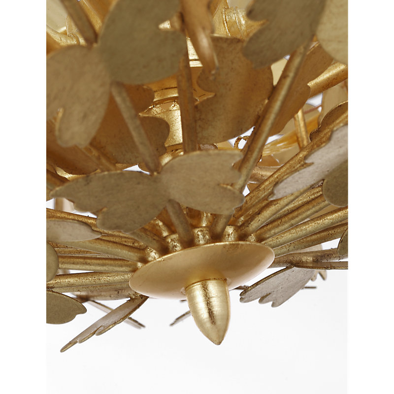 Julie Neill 8 - Light Chandelier, Gild
