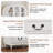 66.9" Tall Arched Cabinet With Glass Doors, White Display Cabinet For Living Room, Kitchen, Dining Room-1316959529