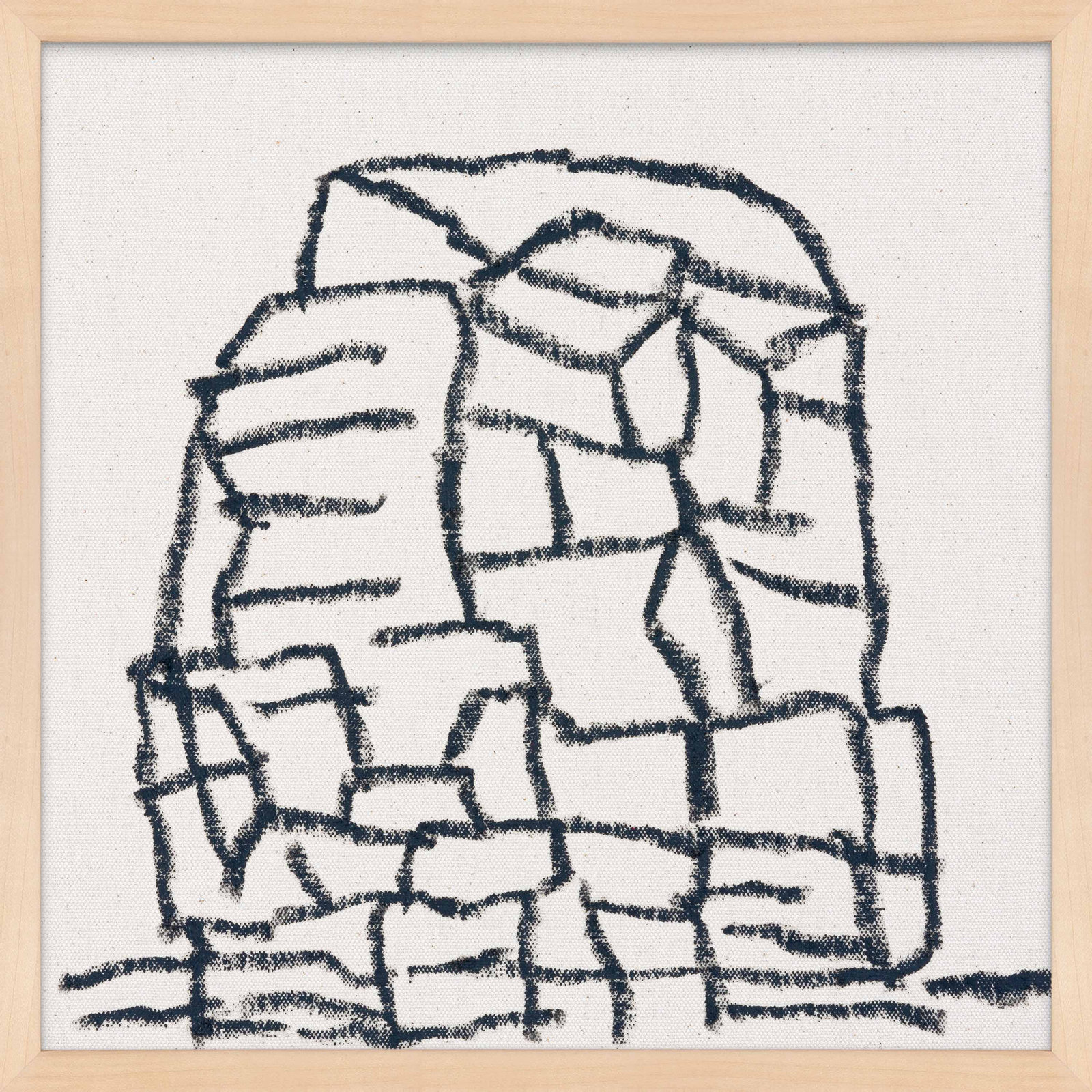 Dreya "Outcropping" Print by Stephanie Dennis, 16" H x 16" W  x 1.25" D, Maple
