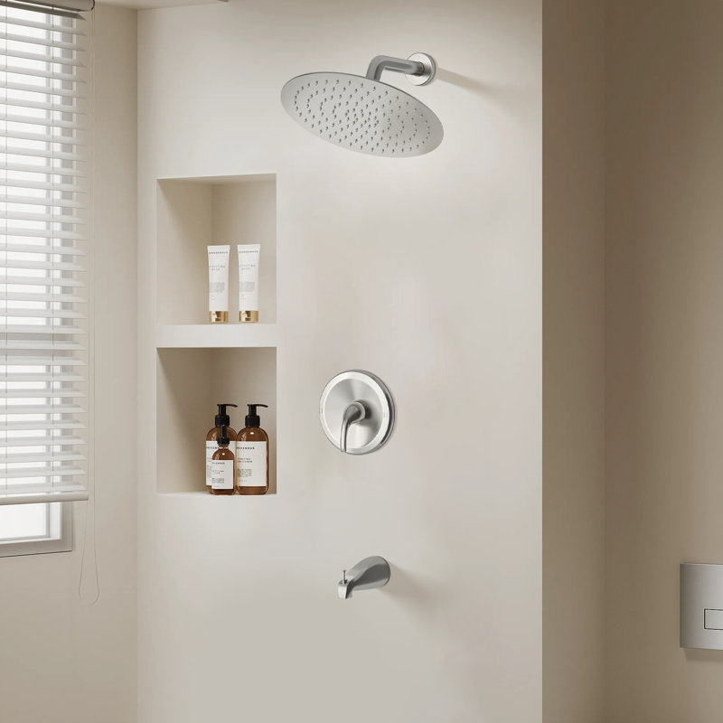 High-Pressure Rainfall Shower System, Tub Faucet Set