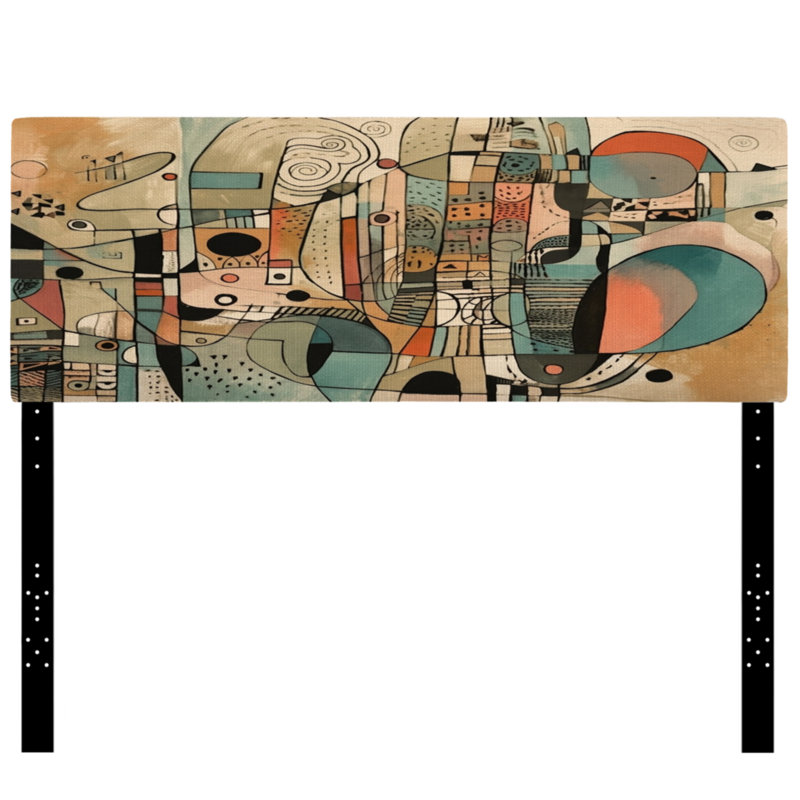 Tête de lit Golden Mid Century Boho, Grand